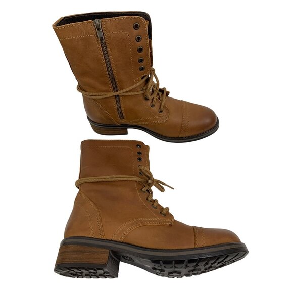 New Steve Madden Troopa 2.0 Womens Combat Boots Size 10 Brown T10657 - Picture 1 of 9